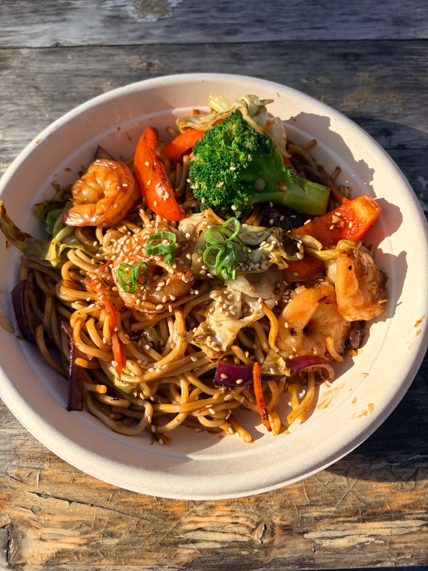 Yaki Soba med rejer hos Aarhus Street Food