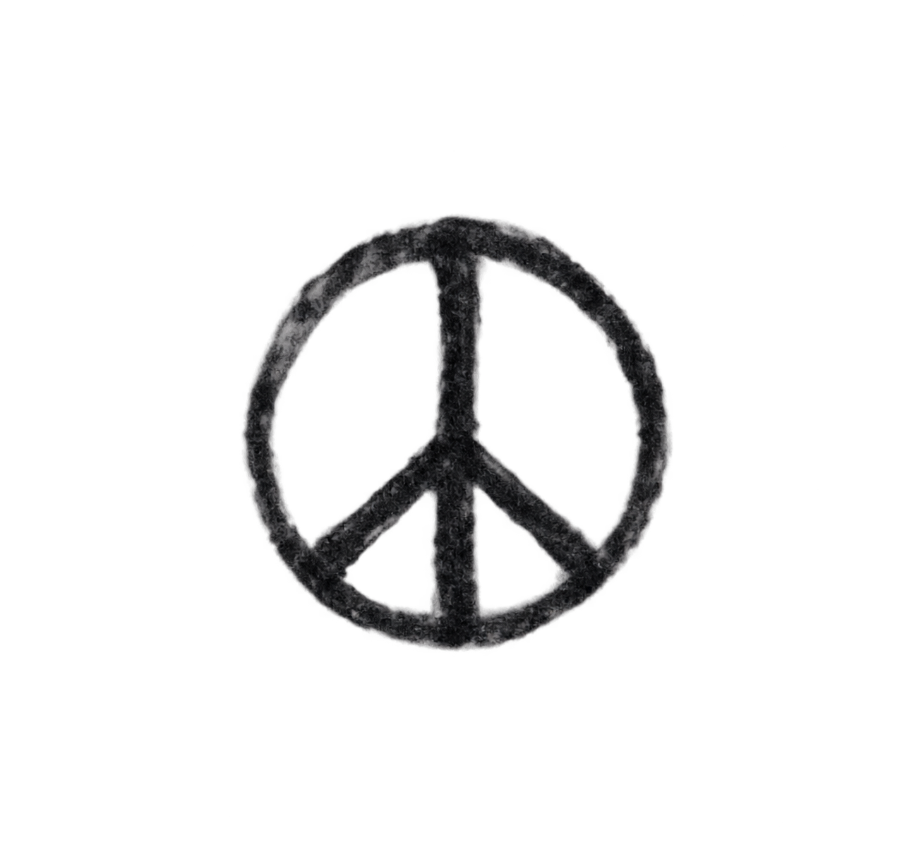 Tattoo-only artwork for Peace symbol wrist mark