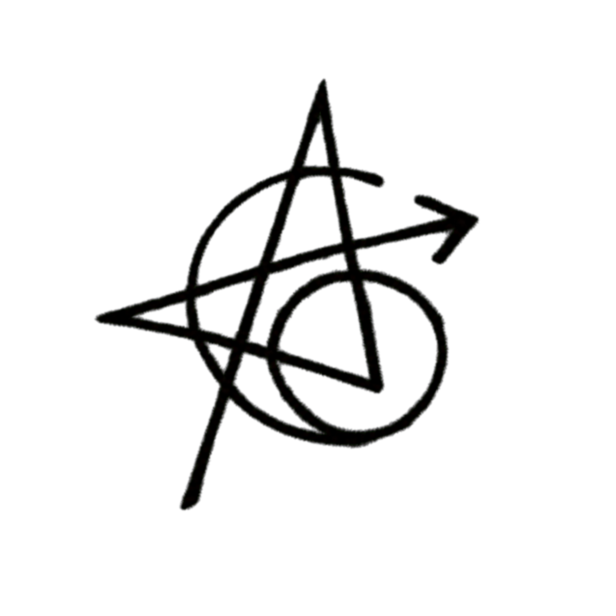Tattoo-only artwork for Avengers A-and-six forearm monogram