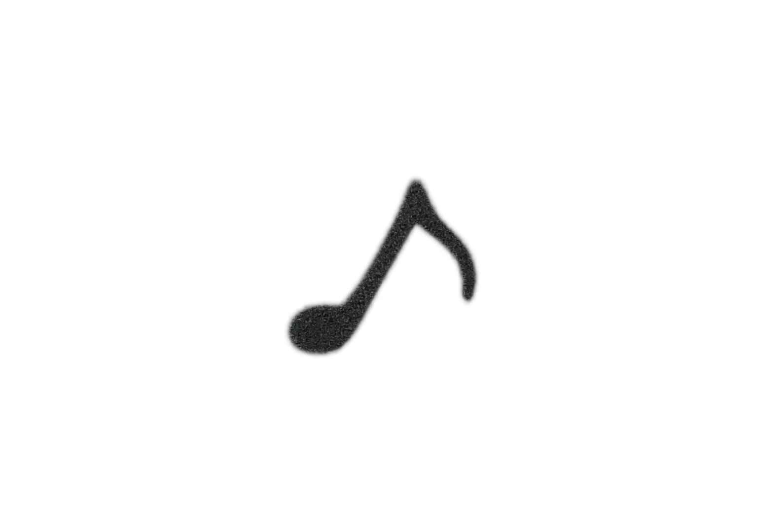 Tattoo-only artwork for Tiny black music-note wrist tattoo
