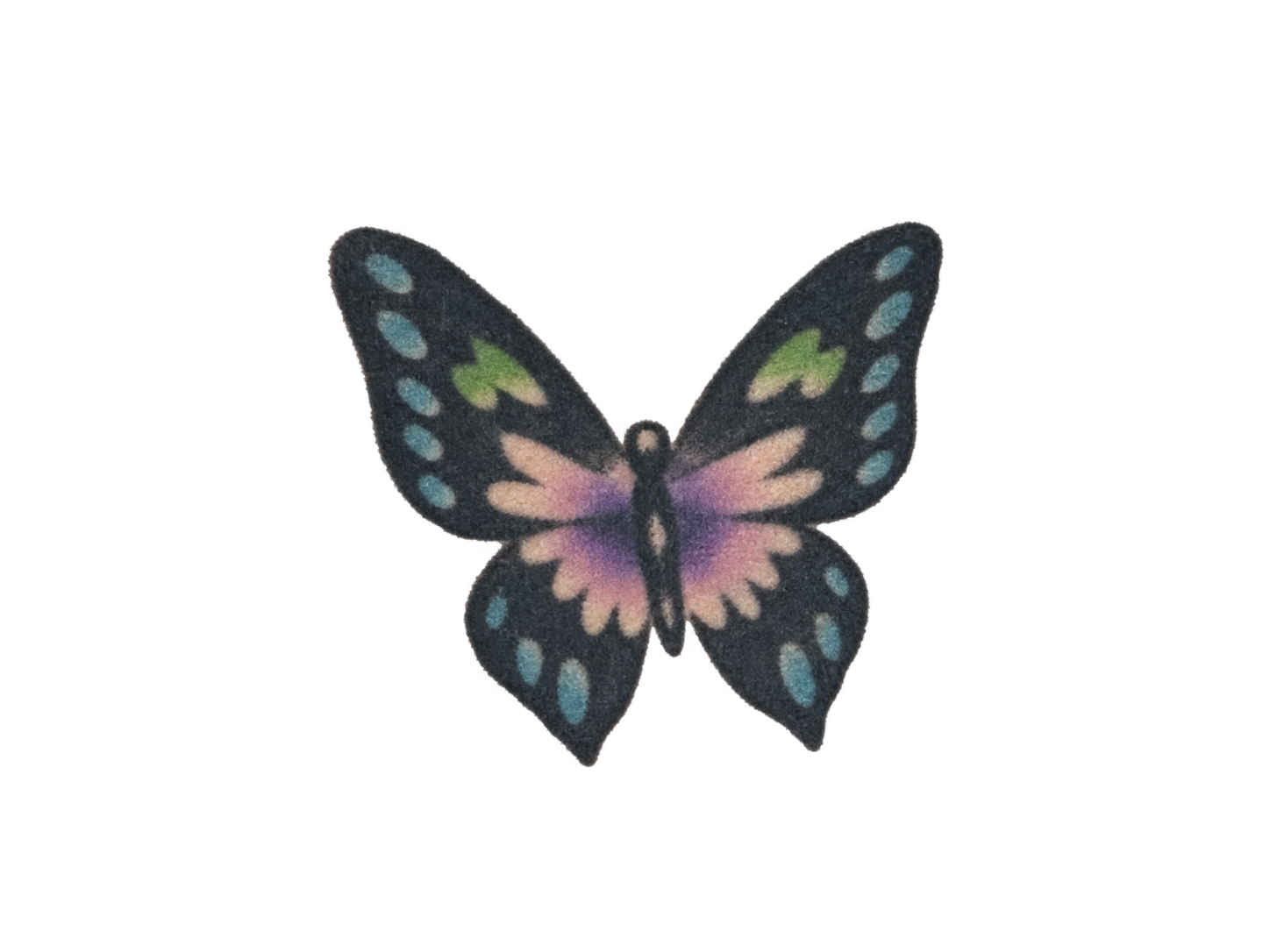 Tattoo-only artwork for Colorful butterfly neck tattoo