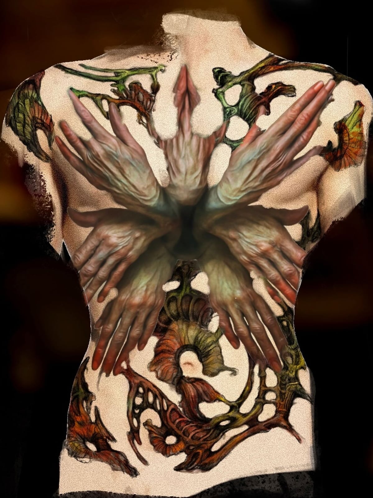 セム THEMのリアリスティックのパーソンとパターンのタトゥー