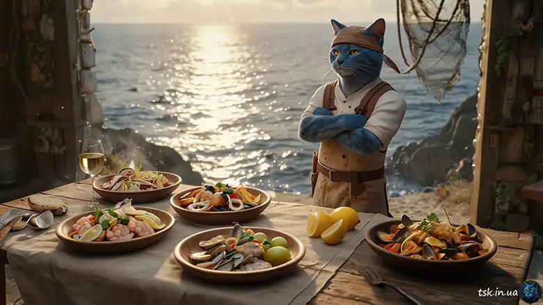 Салати з морепродуктами