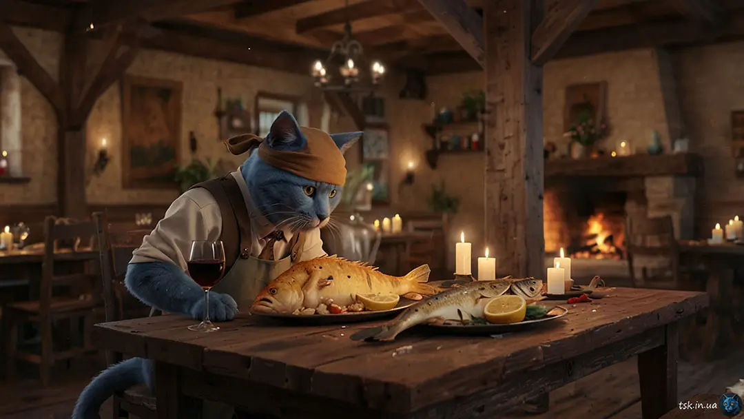 Рибні страви – запечена, смажена, тушкована | Таверна Синій Кіт