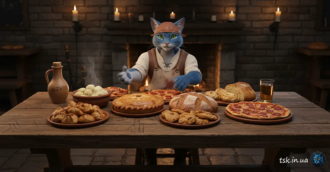 Страви з тіста – рецепти пирогів, пиріжків, хліба, вареників | Таверна Синій Кіт