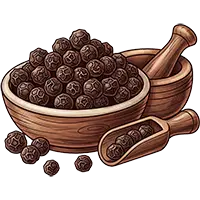Перець чорний горошком 5 шт.