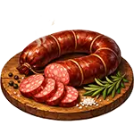 Ковбаса копчена 300 г. ((салямі або напівкопчена) )