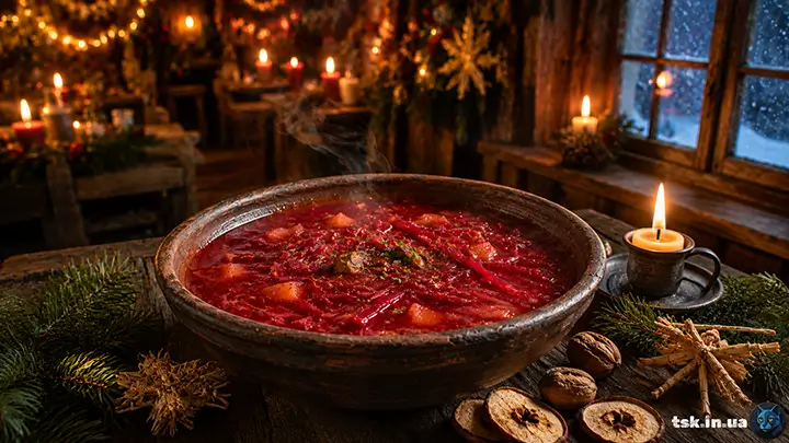 Чернівецький борщ з грибами