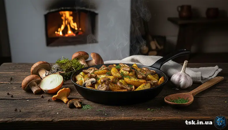 Картопля з грибами на сковороді: ідеальний рецепт гарніру