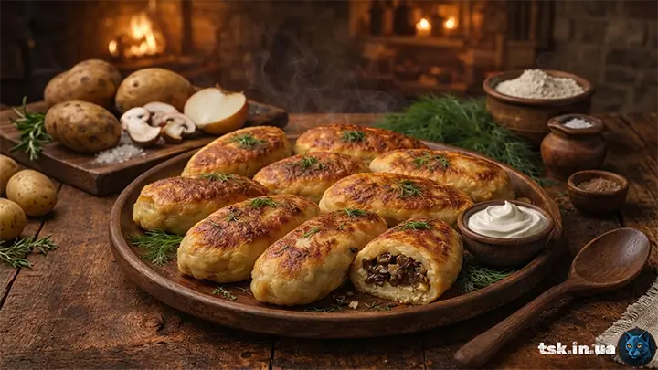 Картопляні зрази з грибами по-галицьки