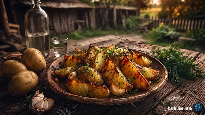 Картопля по-селянськи в духовці