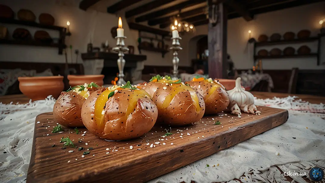 Фотографія страви під назвою Печена картопля на Святвечір