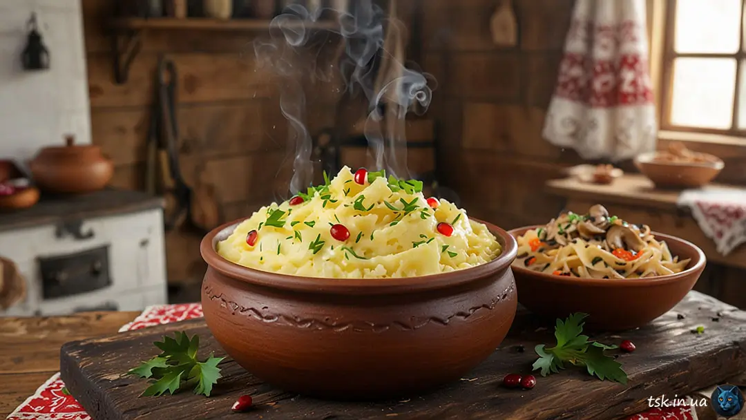 Фотографія страви під назвою Пісне картопляне пюре з олією на Святвечір: рецепт від Синього кота