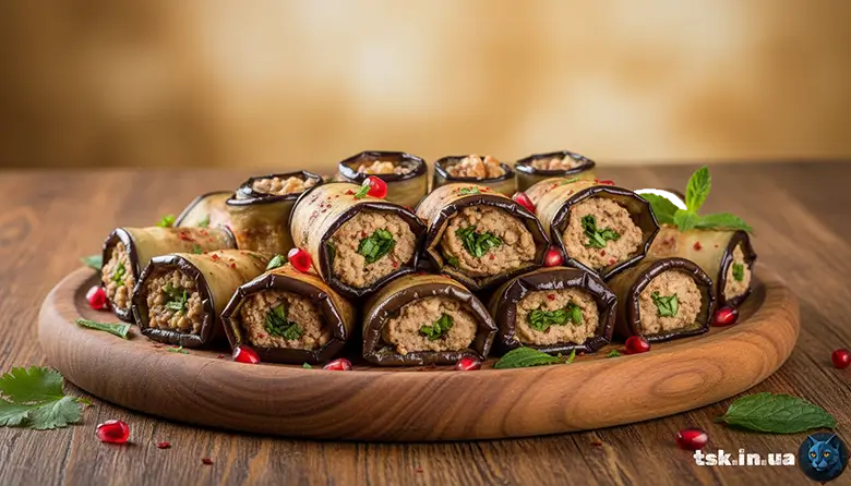Грузинські рулетики з баклажанів і волоським горіхом (Nigvziani Badrijani)