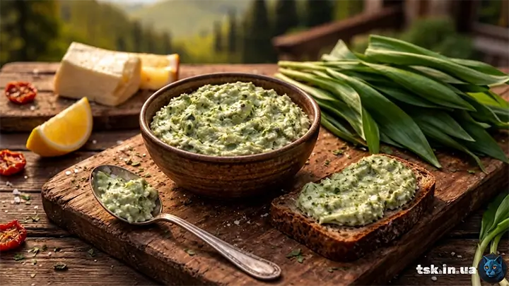 Намазка з черемші та масла