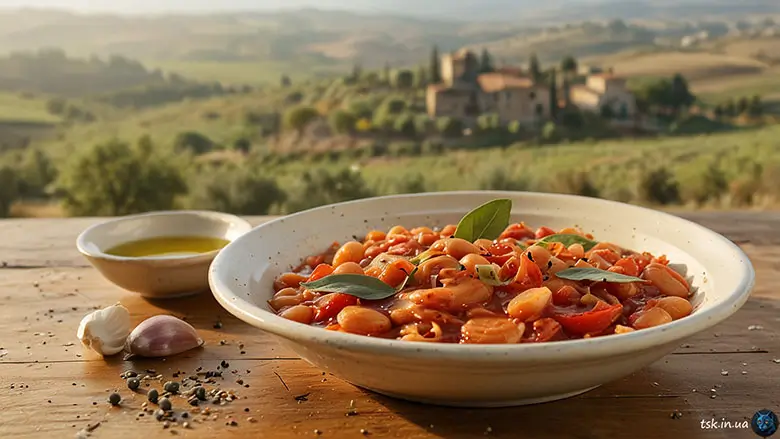 Квасоля в томатному соусі пісна — рецепт Синього Кота