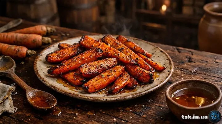 Запечена морква з медом у духовці
