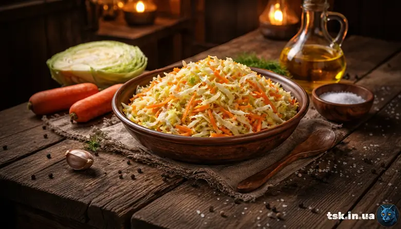 Салат з капусти по-українськи — швидко і смачно