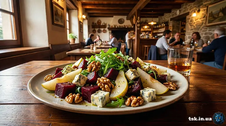 Салат із запеченим буряком, грушею та горгонзолою — осіння гастрономічна легенда