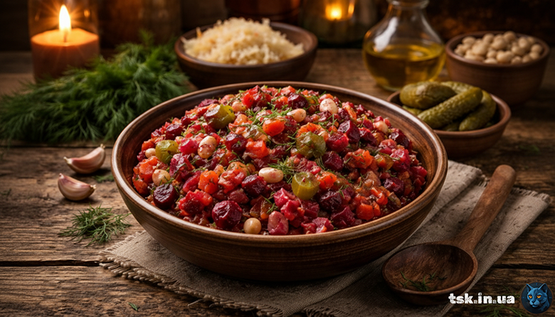 Вінегрет без картоплі — легкий постний салат