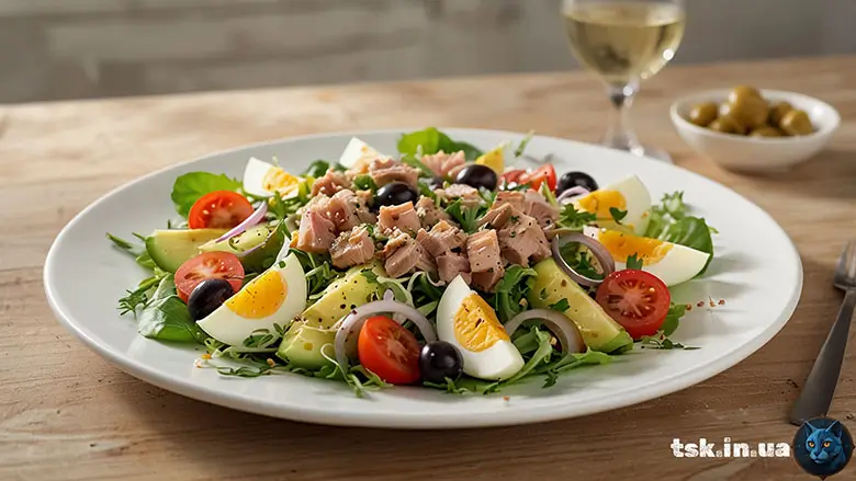 Морський бриз — салат з тунцем і авокадо