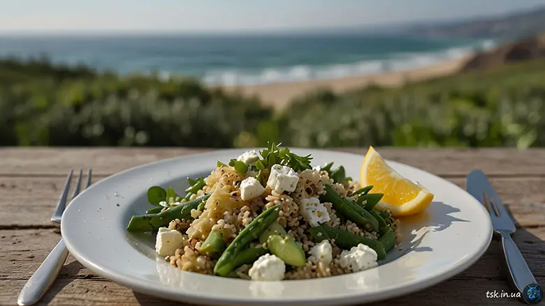 Зелений детокс обід з кіноа, спаржею та фетою: легкий та корисний рецепт