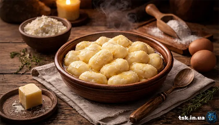 Ліниві вареники з кисломолочним сиром по-українськи