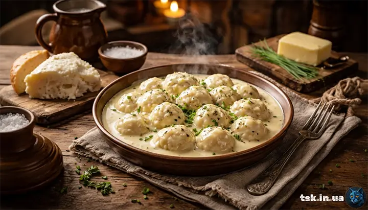 Сирні кльоцки з соусом — ситна класика з таверни