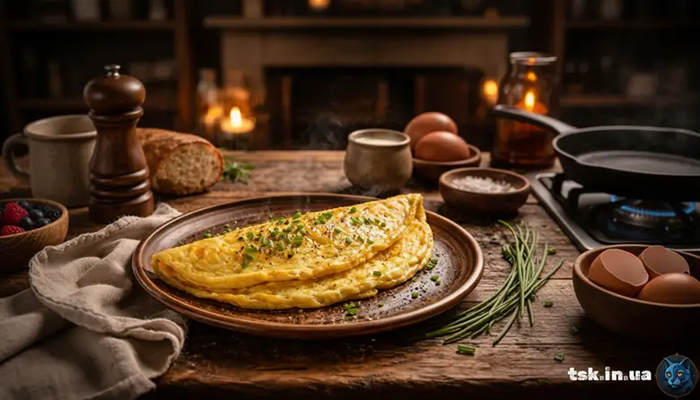 Омлет на сковороді — швидкий і надійний