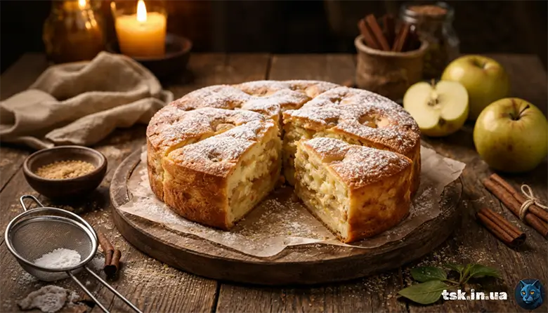 Шарлотка з яблуками для домашнього столу