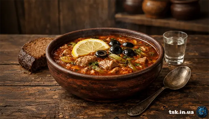 Солянка по-домашньому зі свининою для родинного столу