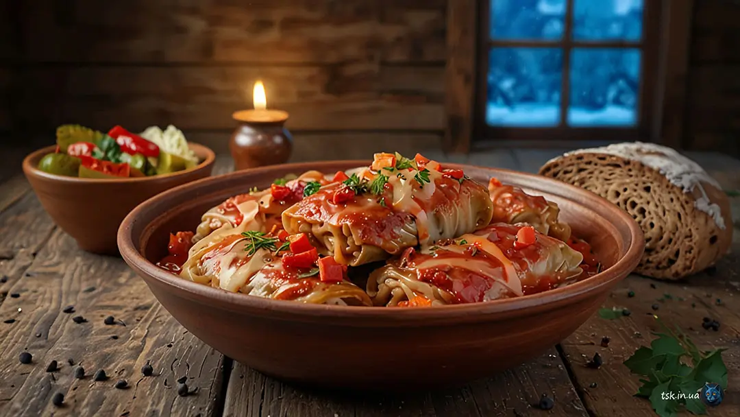 Пісні голубці з квасолею та овочами на Святвечір