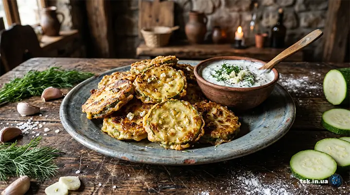 Кабачки в клярі на сковороді