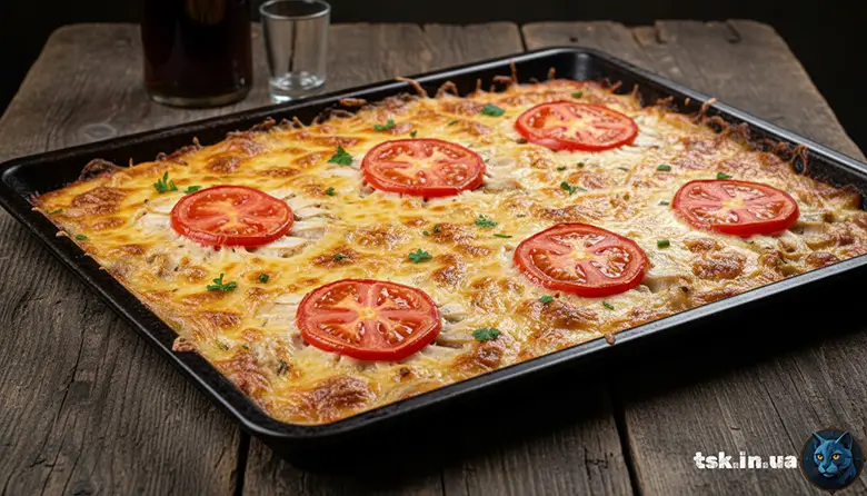 Куряче філе під помідорами та сиром — рецепт від Синього Кота