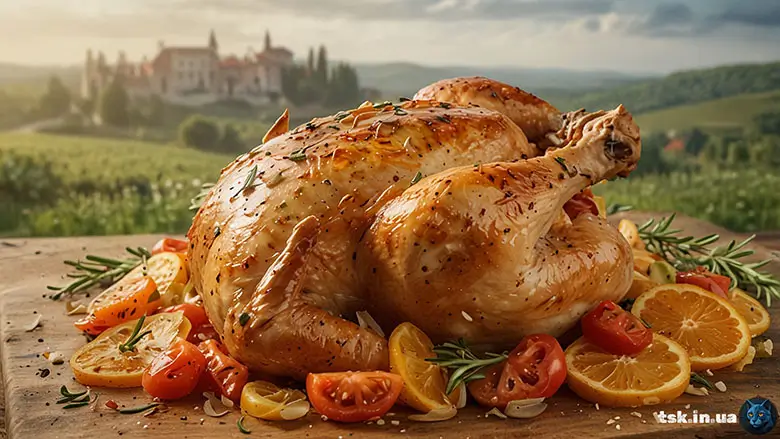Курка по-провансальськи з апельсином та розмарином — рецепт із Провансу