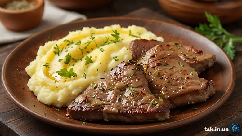 Ніжна теляча печінка на сковороді 