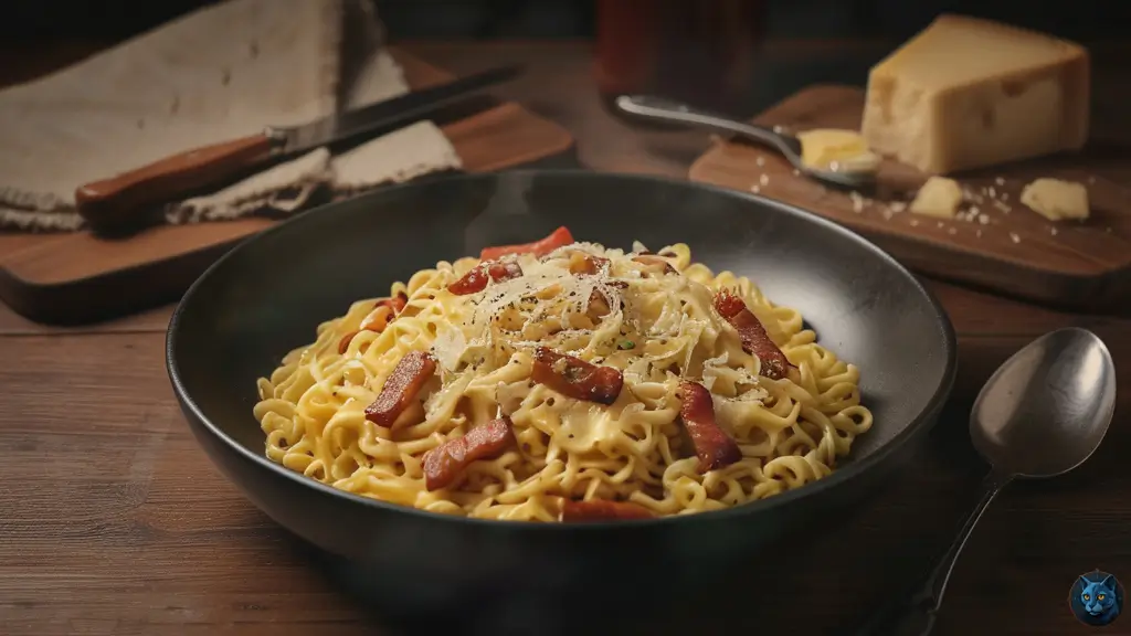 Фотографія страви під назвою Ramen Carbonara: автентичний ф’южн із Японії та Італії