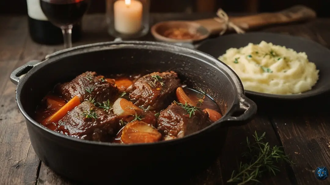 Яловичі щоки в червоному вині та прянощами: класика французької кухні