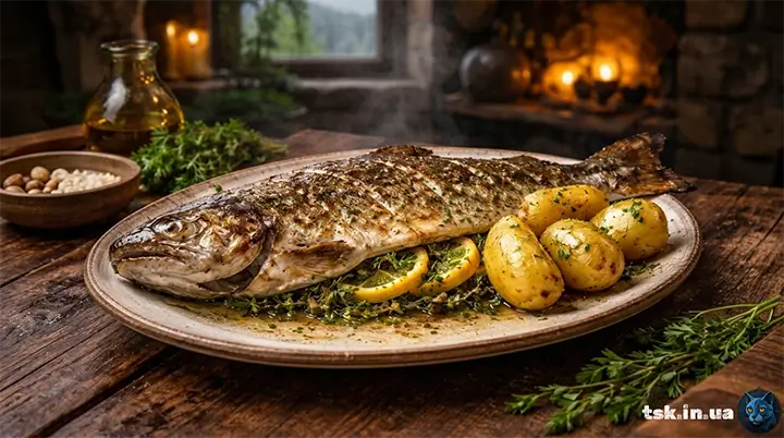 Форель у травах з тирольських гір