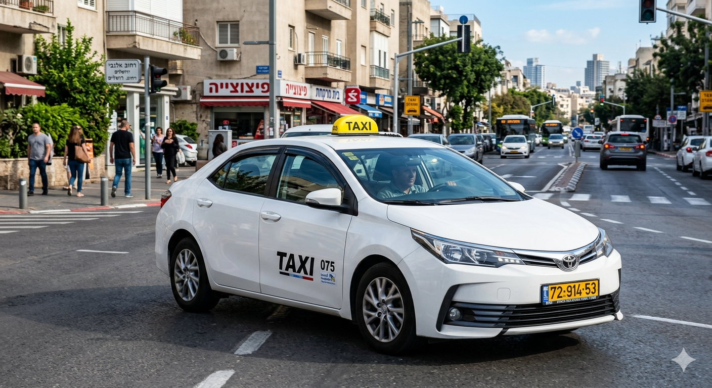 נהג ישראלי מרוכז בנהיגה, מיישם טיפים לנהגים לבטיחות בדרכים — תמונה שנוצרה בעזרת בינה מלאכותית