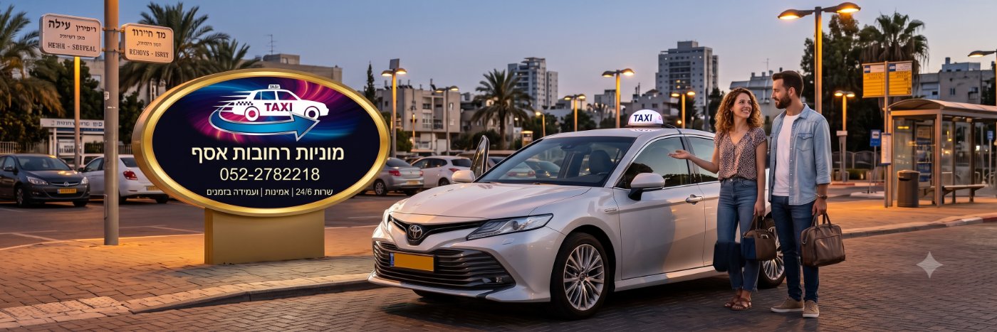 מוניות רחובות אסף - כתבת תדמית בפורטל המוניות הארצי