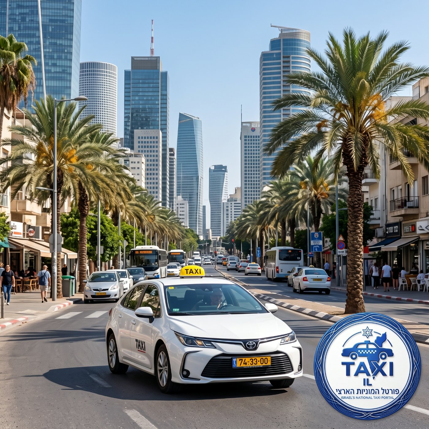 תחנת דלק ישראלית עם שלטי מחירים דיגיטליים המציגים את מחירי הדלק המעודכנים — תמונה שנוצרה בעזרת בינה מלאכותית