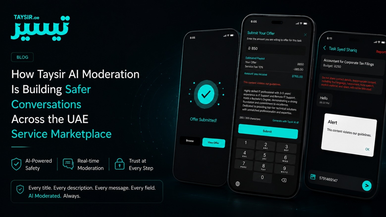 How Taysir AI Moderation Is Building Safer Conversations Across the UAE Service Marketplace