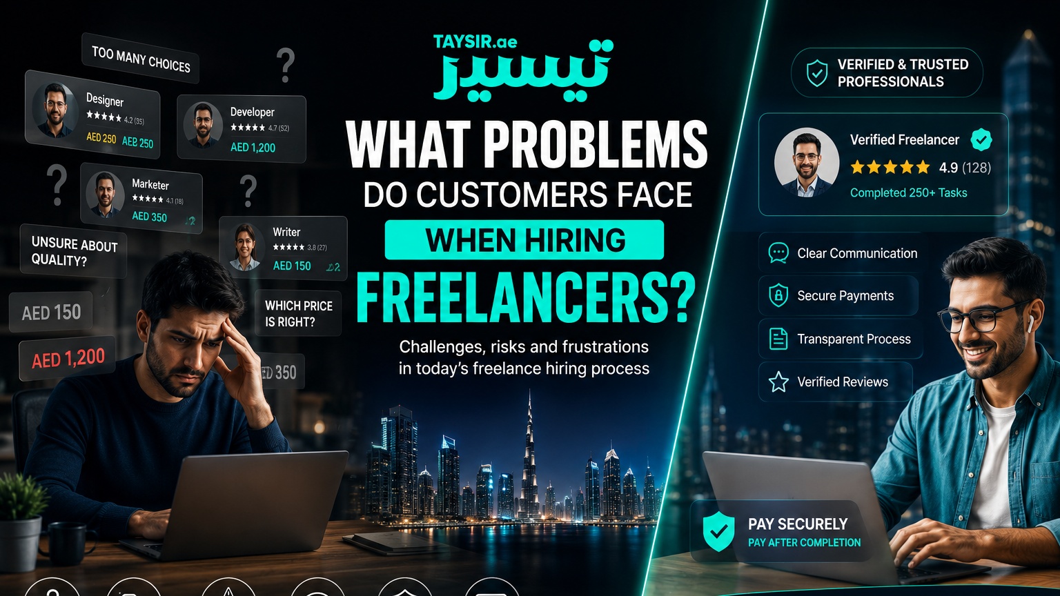 What Problems Do Customers Face When Hiring Freelancers Today? | Taysir