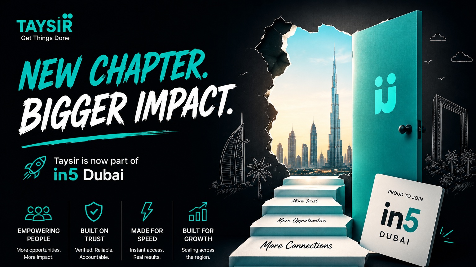 Taysir Joins in5 Dubai: A New Chapter of Growth