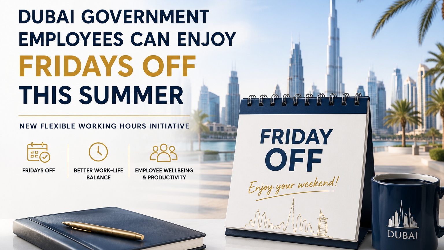 Dubai Government Employees Can Enjoy Fridays Off This Summer