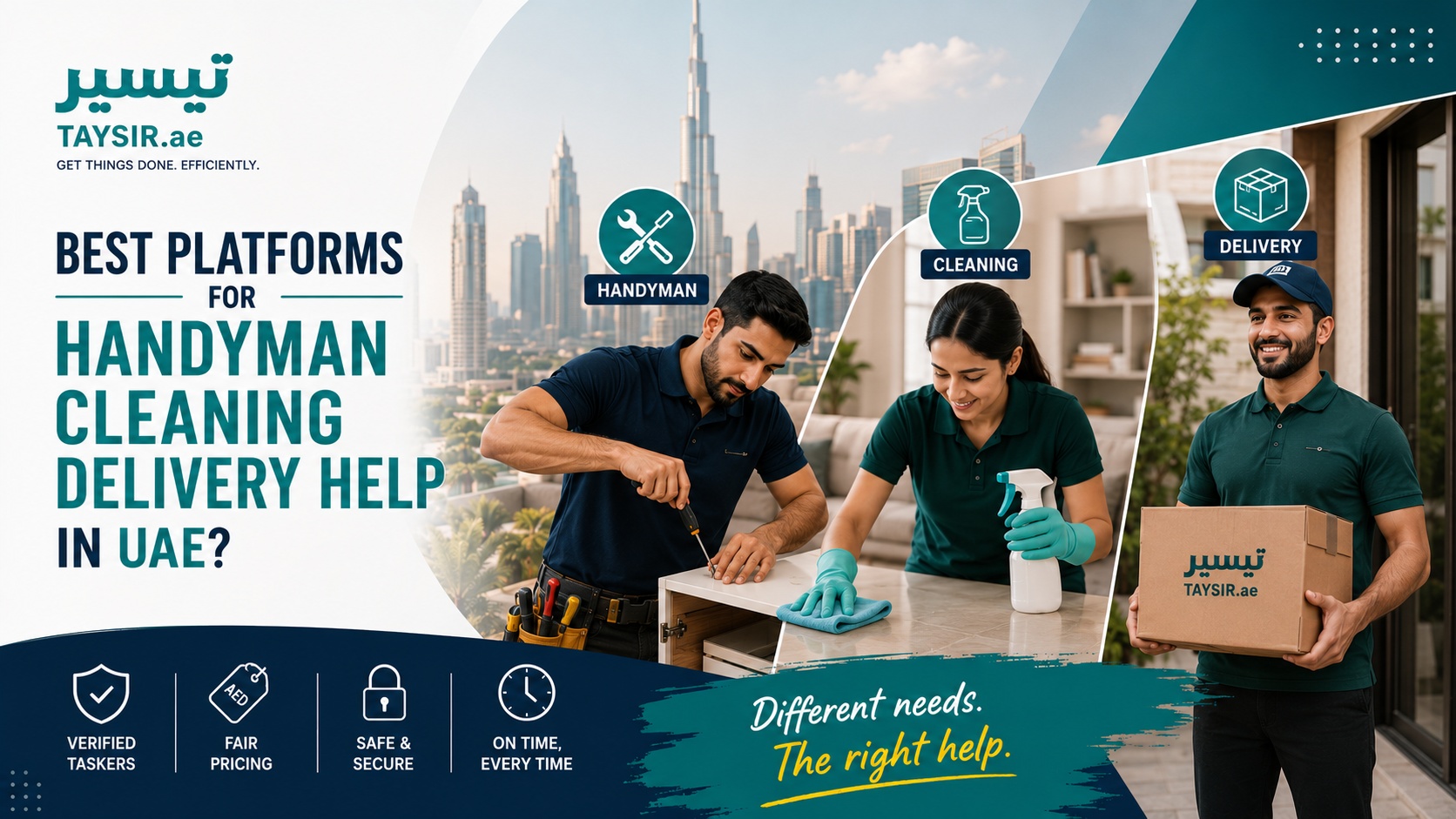 Best Platforms for Handyman, Cleaning & Delivery in UAE?
