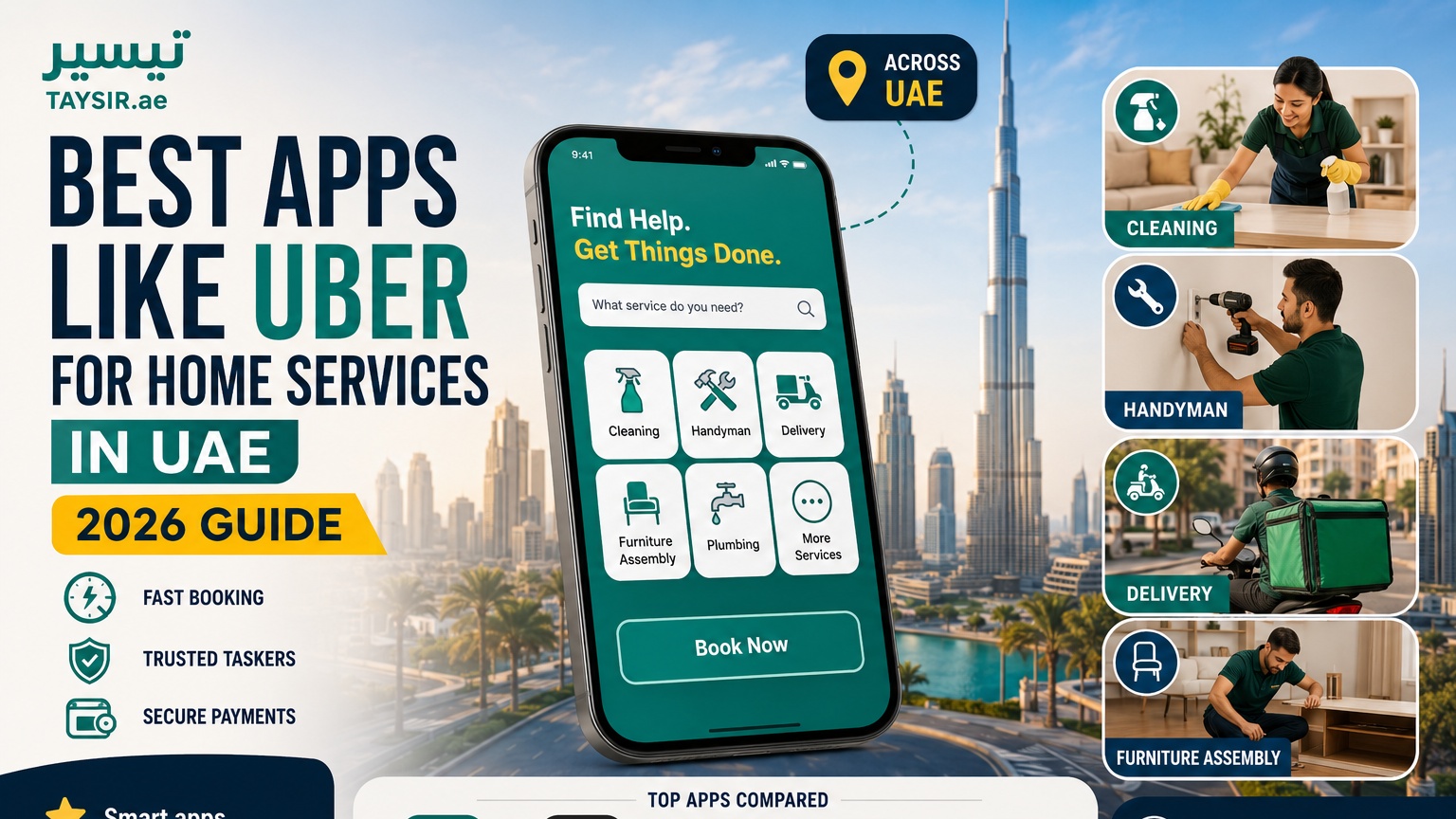 Best Apps Like Uber for Home Services in UAE: 2026 Guide