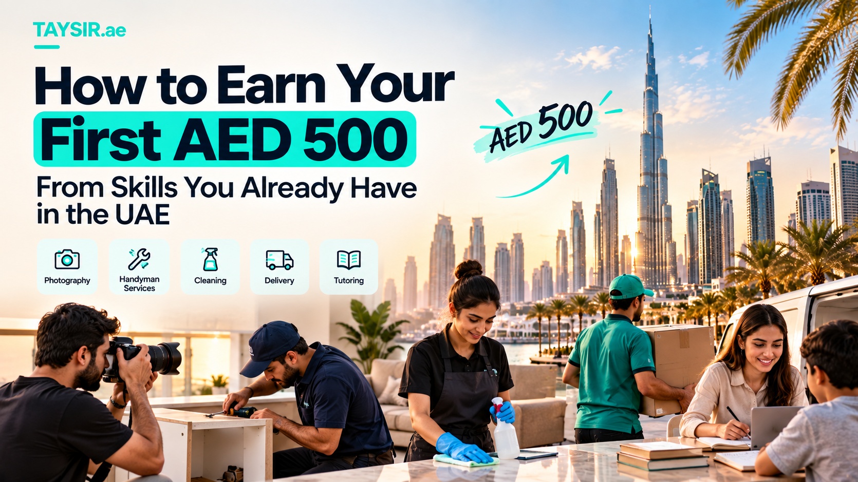 How to Earn Your First AED 500 From Your Skills in the UAE