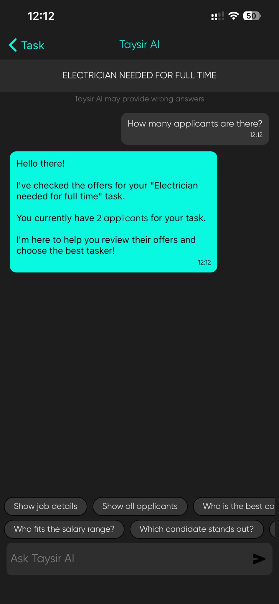 Taysir AI: Built With AI. Designed for Humans 3